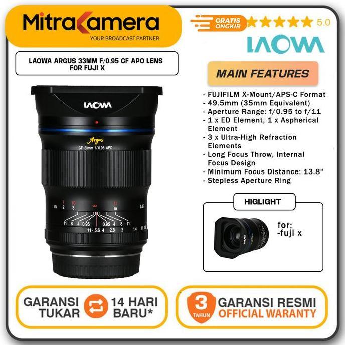 SHIONERONE Laowa Argus 33mm f/0.95 CF APO FOR FUJI X