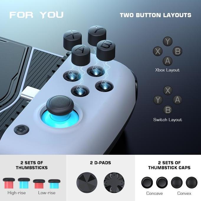 Allthebest- GameSir X3 Type C Cooling Fan Mobile Gaming Controller Gamepad Egg Ns