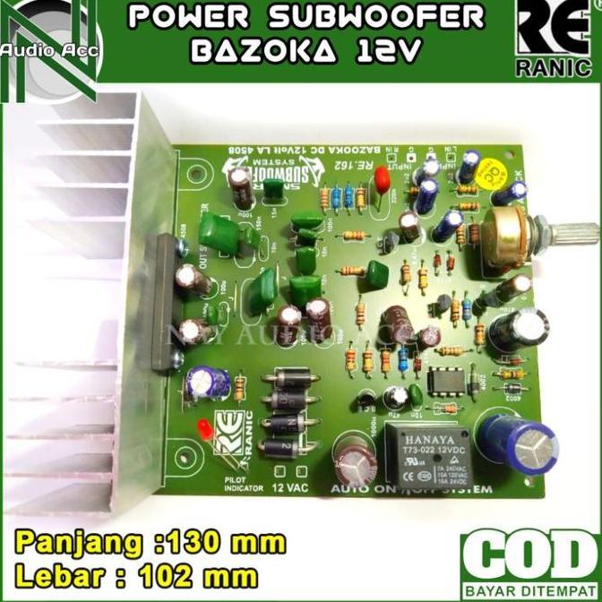 Allthebest- Kit Power Subwoofer Mobil Bazooka 12V DC