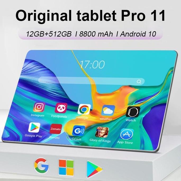 Allthebest- 2023 Tablet Pc 5G Asli Baru Galaxy Pro11 Tab 10.1inch 12GB+512GB