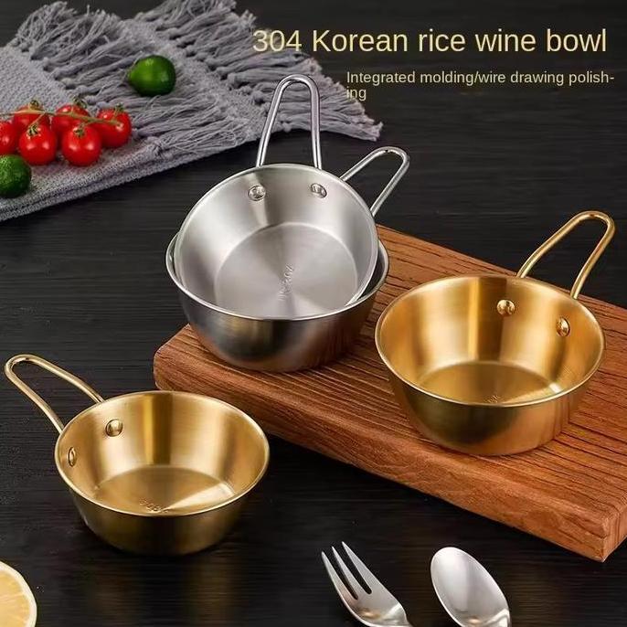 PAPPITSON Korean Serving Bowl Stainess Steel 304 Cup | Mangkok Saji Sayur Nasi