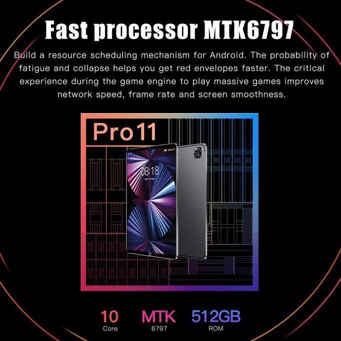 Allthebest- Galaxy Tab Pro11 Tablet PC Asli Baru Android 10.1inch