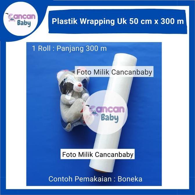 Stretch Film Bening 50cm x 300m Plastik Wrapping 50x300 Plastic Wrap