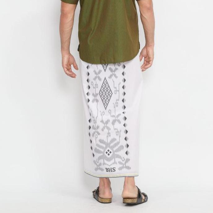 BHS Sarung BHS Cosmo Gold Original 1 PC Motif Polos Warna Hitam Putih Best Seller Seri Original dari
