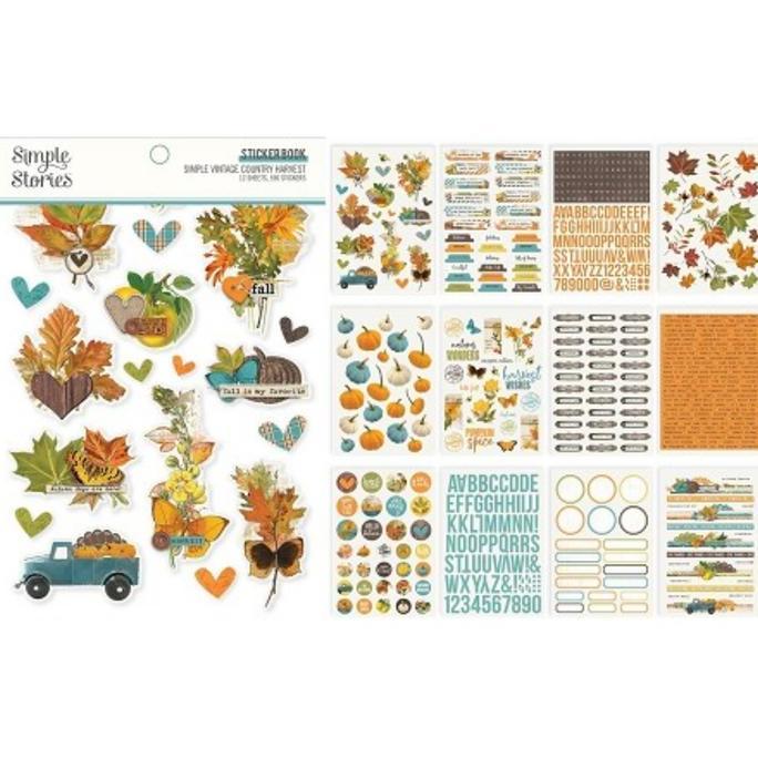 @=@=@=@=] Simple stories Simple vintage country harvest sticker book
