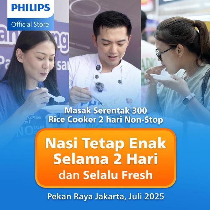 Philips Digital Rice Cooker Magicom 1.8 L - 3000 Digital Series Premium HD4812/31 - Hitam- 18 Menu M