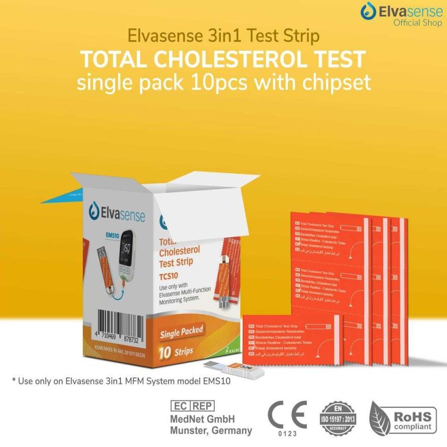 Elvasense Strip Kolestrol - Strip Elvasense Kolestrol - Refil Kolesterol Elvasense GCU
