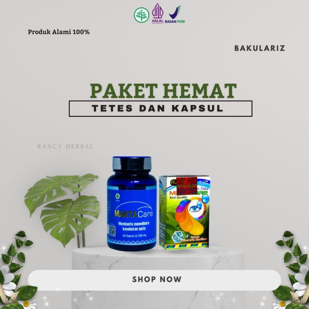 NEW PORODUK PAKET HEMAT MATACARE & MAHTACARE HERBAL MATA | PAKET HEMAT OBAT TETES MATACARE & KAPSUL 