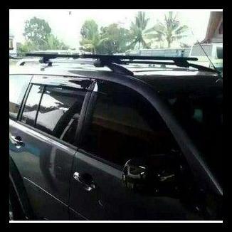 TERBARU CROSSBAR / SPORT RACK / ROOF RACK JEPIT ROOF RAIL / REL RUSH TERIOS BRV FORTUNER PAJERO CAR 