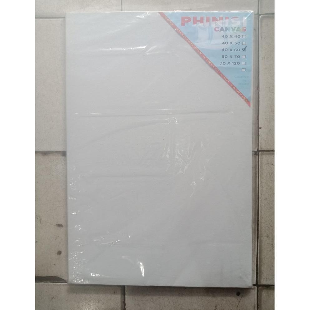 Kanvas Lukis Phinis 40x60 Blacu Bingkai Kayu
