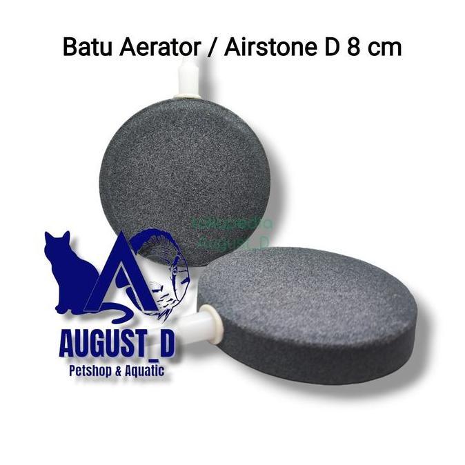 Airstone ASC-080 Batu Aerator Bulat Pipih Diameter 8 cm