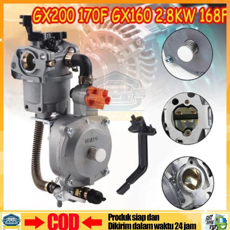 [NEW] Konverter Carburator Gas Mesin Karburator LPG 168F Pompa Genset Karburator Untuk LPG Pompa Bah