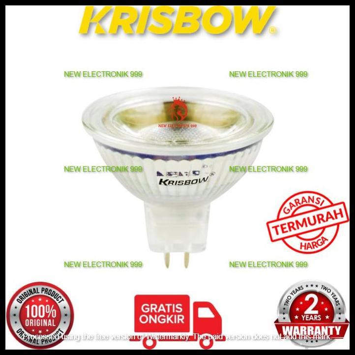 TERLARIS KRISBOW BOHLAM LED COB MR16 5W 400 LM 36D BULB LED MR16 COB 5W 400LM 36D 