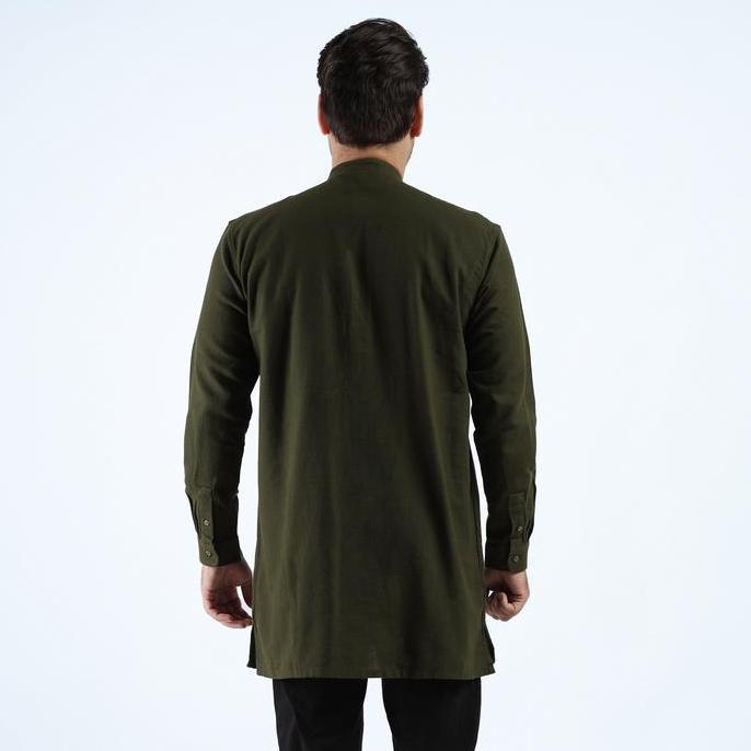 LARUSSO x RIZKY RIDHO - Koko Kurta Organic Cotton Changi - Army