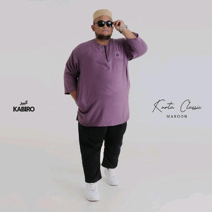 Kurta dewasa Jumbo - Kurta Pakistan Jumbo - Baju Koko Jumbo Pria Muslim - Kurta Classic Kabiro Rosal