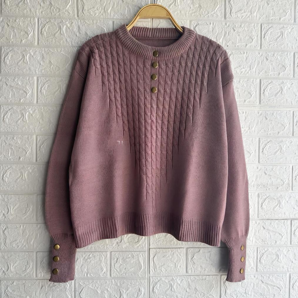 DISKON VELLY SWETER RAJUT KANCING / SWETER WANITA TERBARU KEKINIAN / BLOUS SWETER KOREAN STYLE