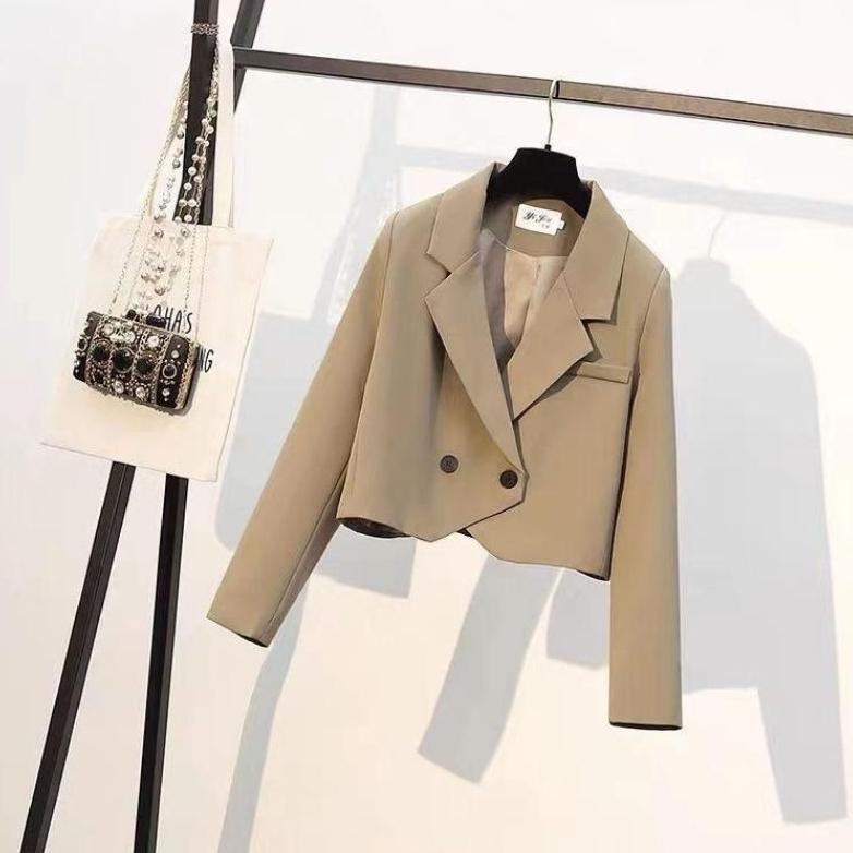 BEST SELLER BLAZER CROP WANITA JAS CROP WANITA KOREAN STYLE TERBARU