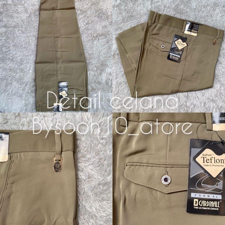 Super Deal Celana Pria Kain Formal Kerja Standar Reguler Floy (Rempel) Size 27-44