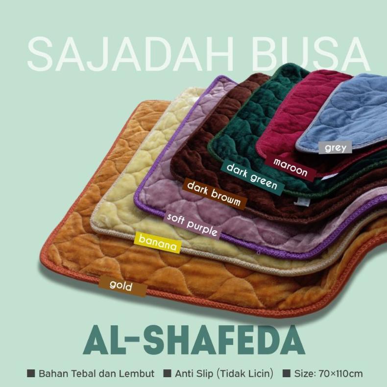 Sajadah Busa Al-Shafeda Antislip Tebal dan Halus - Premium Quality