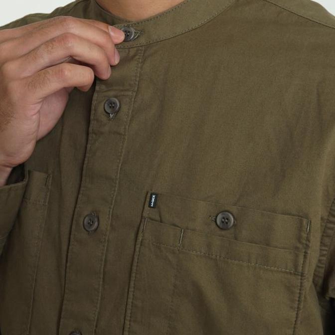 M.Gee Kemeja Koko Mgee Baju koko Terbaru Arkan C010 Olive
