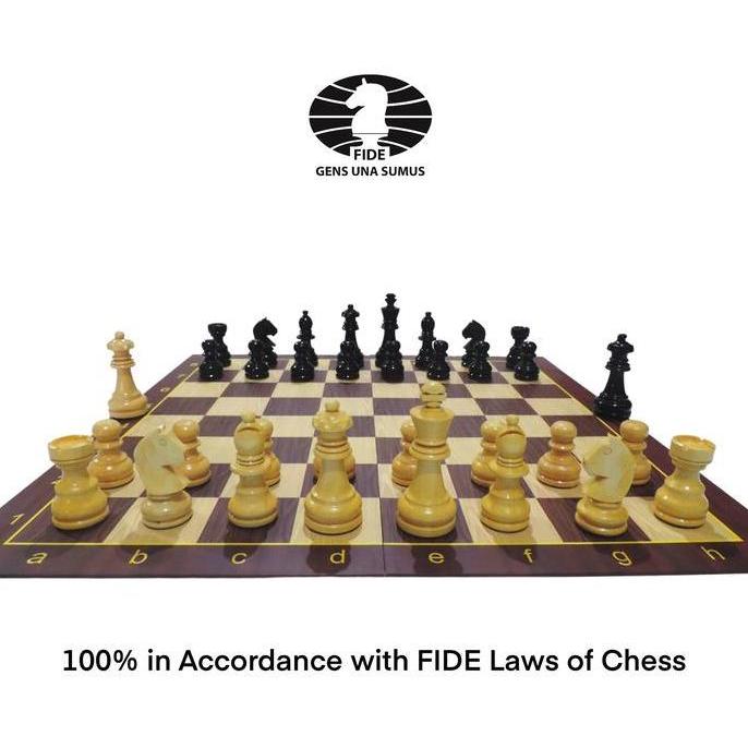 Promo Papan Catur Lipat Kayu Alexander Alekhine Chess Set Diskon
