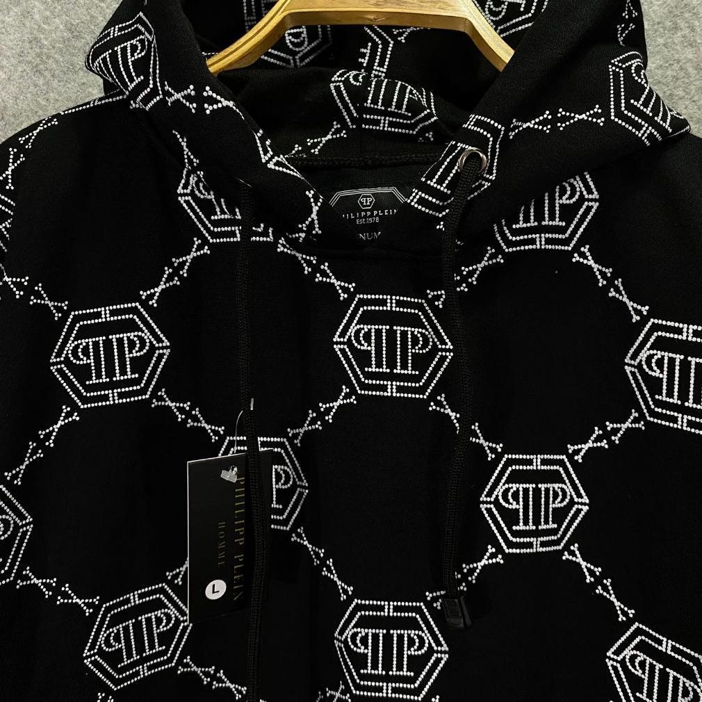 NEW ARRIVAL Jaket Hoodie Philipp Plein Fullprint Premium Fulltag