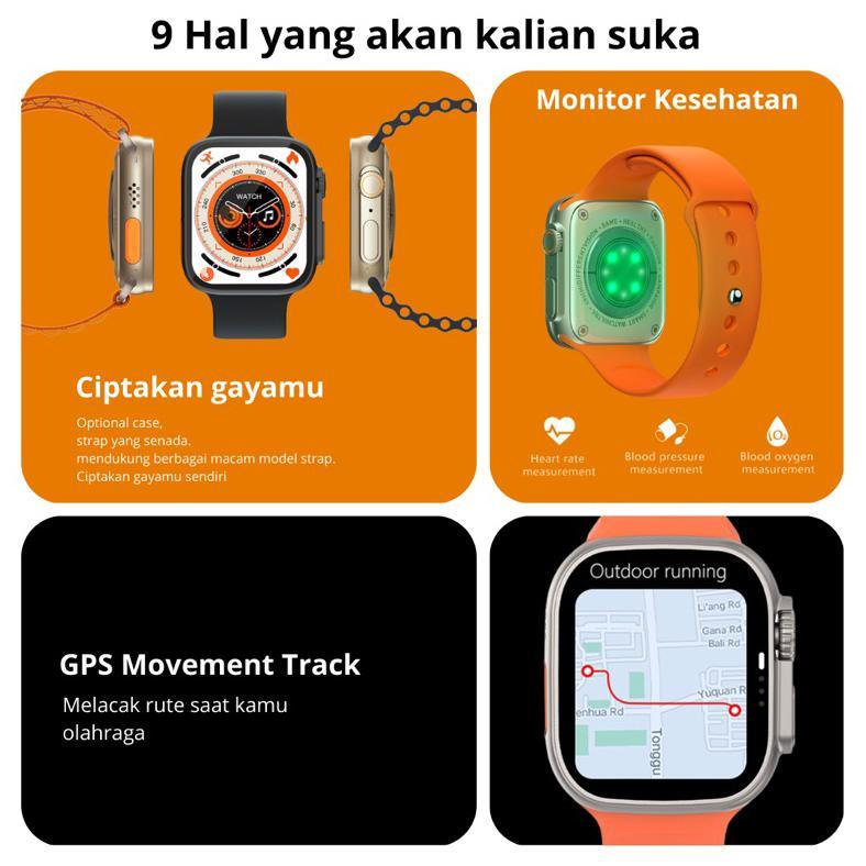 Best Deals Gwb Ultra Smartwatch Wireless Charging Kalkulator Custome Wallpaper Bergaransi Smartwatch