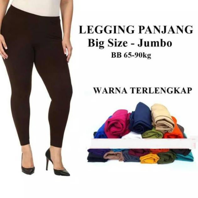 HEMAT Legging Wanita Jumbo Tebal Premium Celana Legging Jumbo Tebal Import Celana Legging Wanita Jum