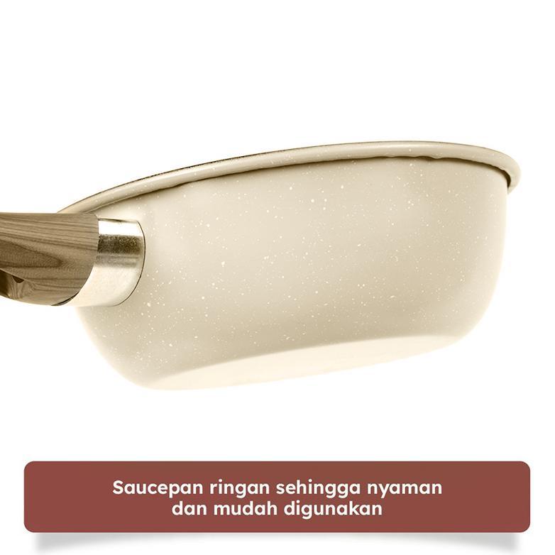 Hot Deals Panci Susu Granite Mini Anti Lengket Foodgrade Sauce Pan Marble Anti Lengket Panci Susu An