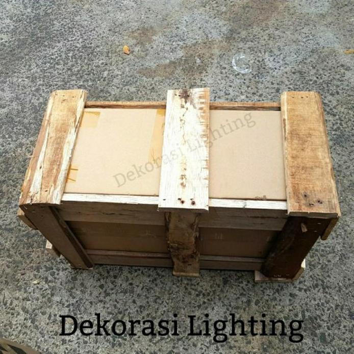 Peti kayu untuk lampu gantung hias tidak ditumpuk 1pcs