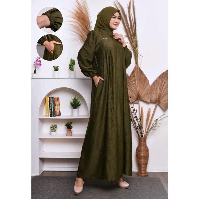 Gamis Pesta Silk Sutra Premium Dress Kondangan Terlaris Gamis Standar Jumbo Muslim Wanita Mewah