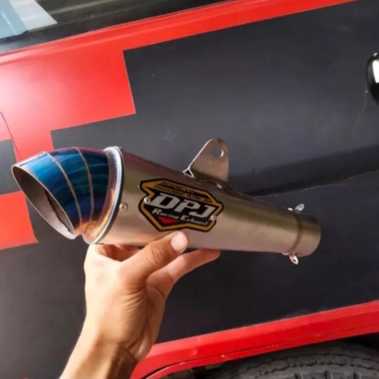 Diskont Knalpot Racing Dpj Jigsaw Blue Buat Motor Jupiter Vega Supra X Smes Grand Legenda Suara Engk