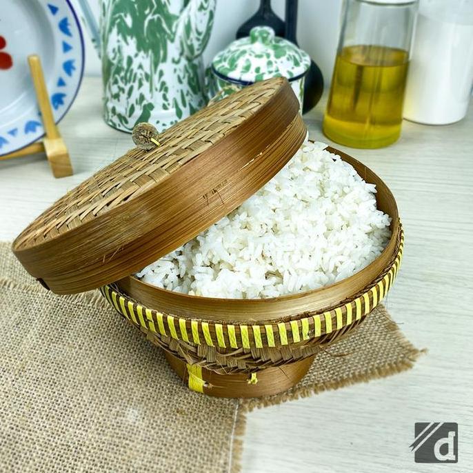 Allthebest- Wakul Nasi Besar, Bakul Nasi, Boboko, Wadah Nasi Bambu Tradisional