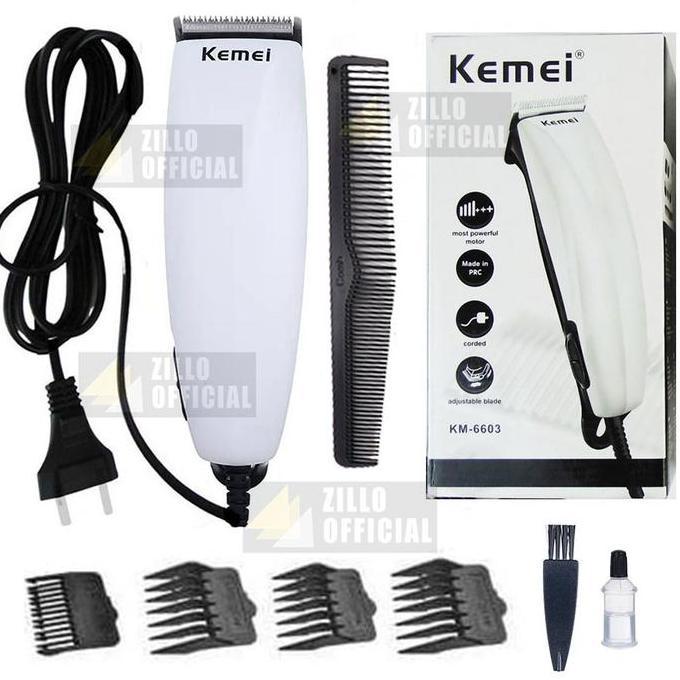 Zillo Mesin Cukur Rambut Listrik Kemei Alat Pencukur Rambut Kumis Jenggot Cukuran Set Bonus Gunting 