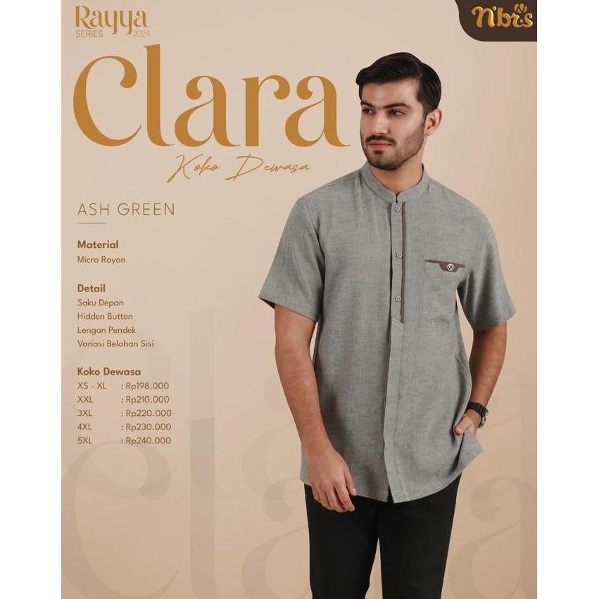 NIBRAS RAYYA SERIES CLARA ASH GREEN 2024/ SARIMBIT KELUARGA NIBRAS 2024