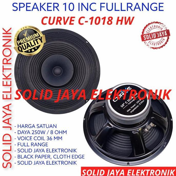 Speaker Curve 10 INC 10" Speaker FullRange Full Range Curve C-1018-HW terlaris