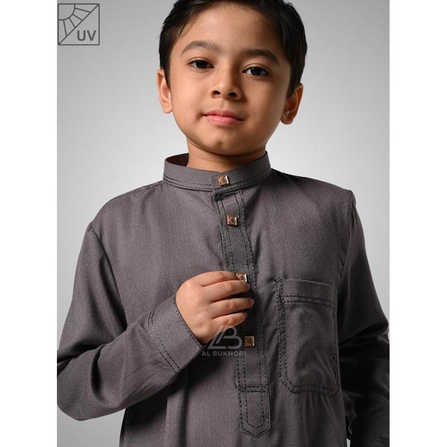 Al Bukhori - ANTI UV Jubah Anak Gamis Laki Laki Thobe Premium 4 - 12 Tahun Lengan Panjang - Jubah Ro