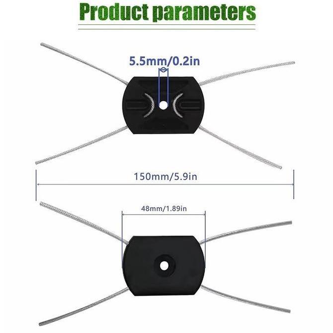 Tmn- 5Pcs Mesin Potong Rumput Senar Ubtuk Tali Nylon Untuk Pembuat Rumput Tali Nilon Trimmer Line Se