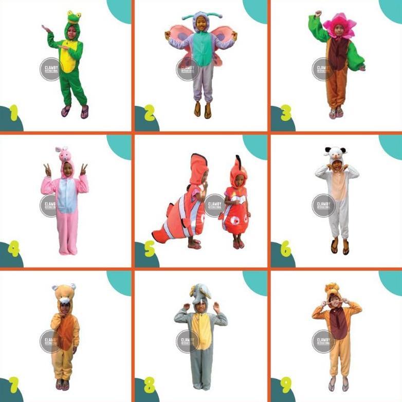 Kostum Baju Anak Karakter Hewan | Kostum Pentas Anak | Onesie Karakter