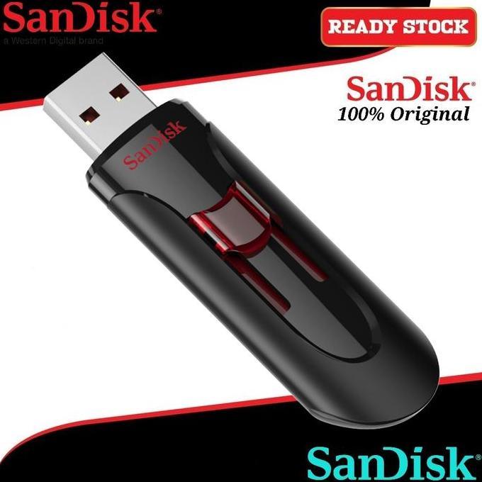 Saverain- Sandisk Flashdisk Cruzer Glide 256Gb Usb 3.0 / Sandisk Flashdisk 256Gb Cz600