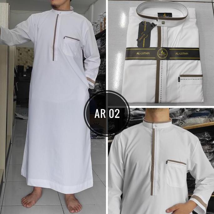 Jubah / Gamis Al Lutfi Anak Remaja Putih