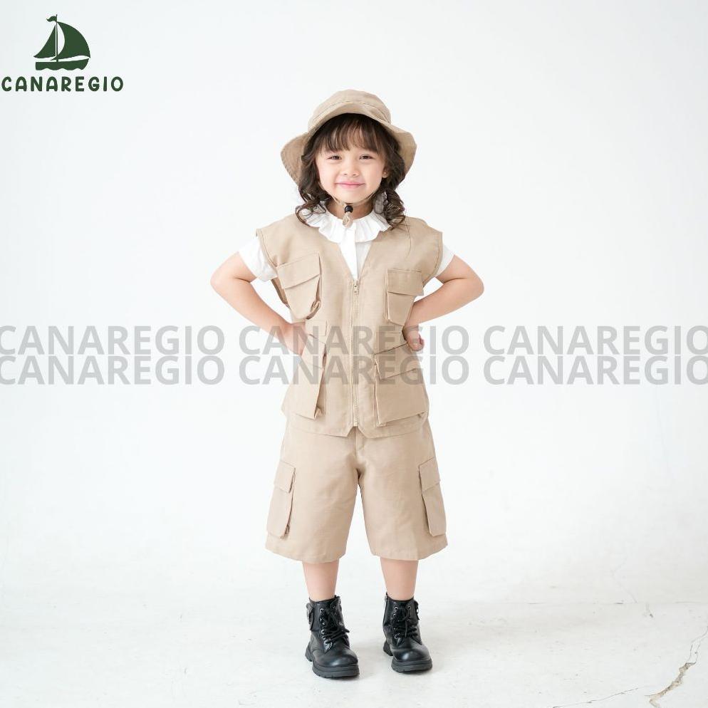 Baju Safari Anak Baju 1 Set Anak Safari Penjaga Kebun Binatang | Kostum Penjaga Safari Anak | Kemeja