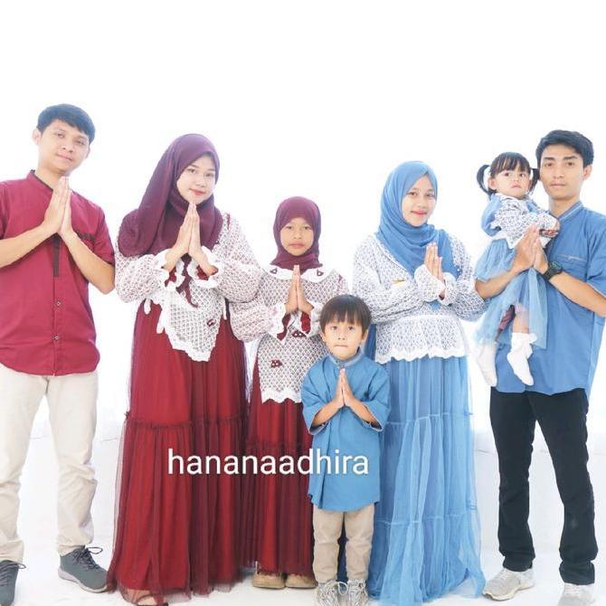 sarimbit keluarga (satuan) couple keluarga baju lebaran 2025 baju lebaran terbaru baju couple gamis 