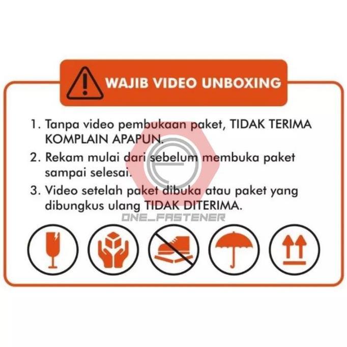 Yukbisa- 100 Pcs K10 Baut Flange Bolt M6X20 Putih Baut Topi 10 Panjang 2Cm