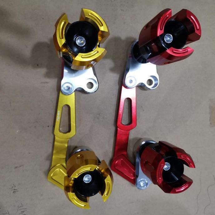 slider knalpot nmax merah full cnc