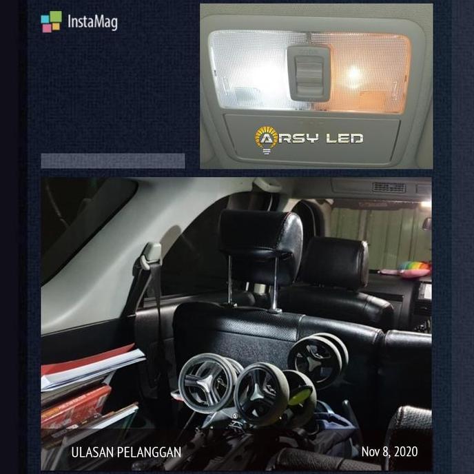 Lampu Plafon Kabin Mobil Rush Terios Led Paket Isi 4 Extrime Bright