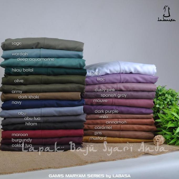 Gamis Toyobo Polos Basic Maryam Series