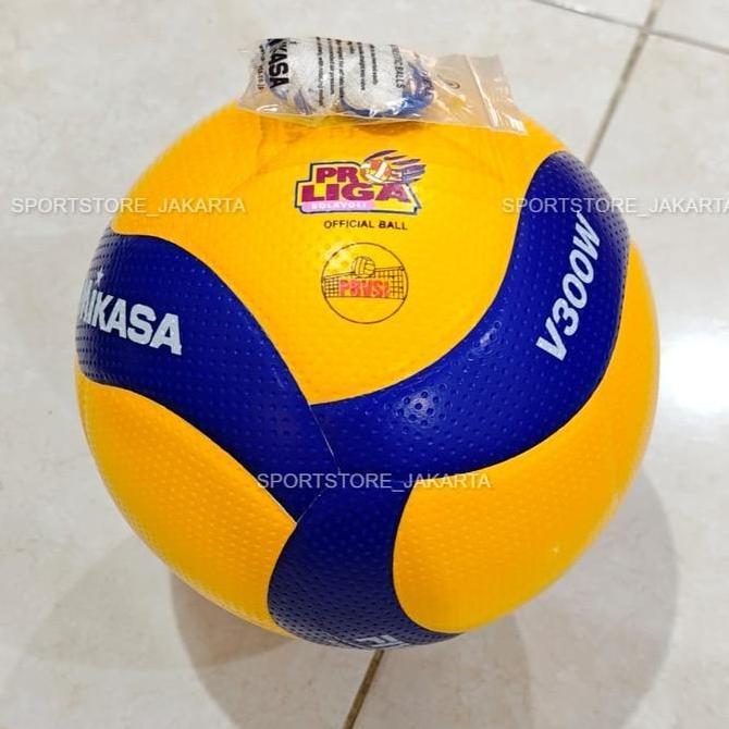 ORIGINAL BOLA VOLY VOLLEY VOLI VOLLY MIKASA V300W - V 300W ORIGINAL MADE IN THAILAND HOLOGRAM SUNRIS