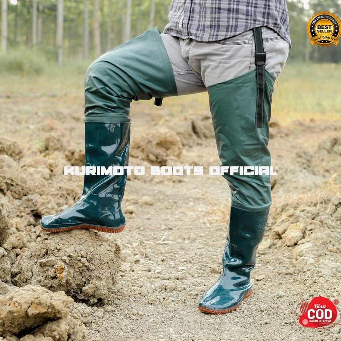 BOOTS Sepatu Boots Sawah Petani Anti Air Original 100% Model 80cm - Shoes terlaris