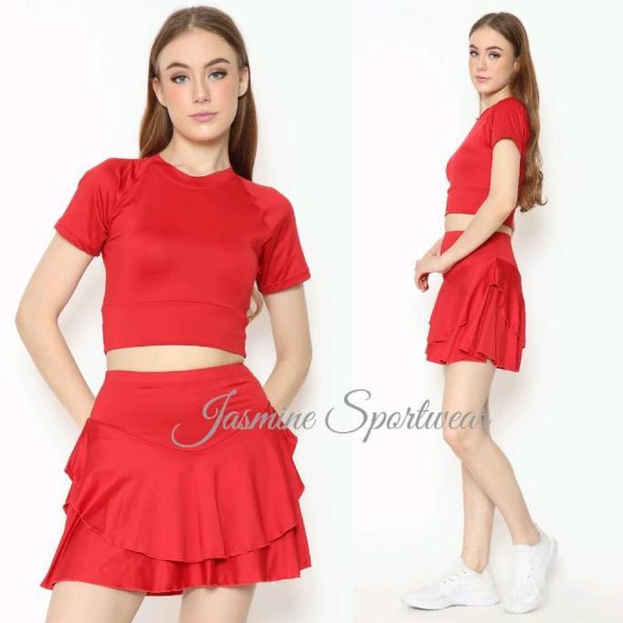 Lansungkirim- Jasmine - Belly Dance Skort Gloria / Rok Mini Celana Pendek Senam Tenis Belly Dance